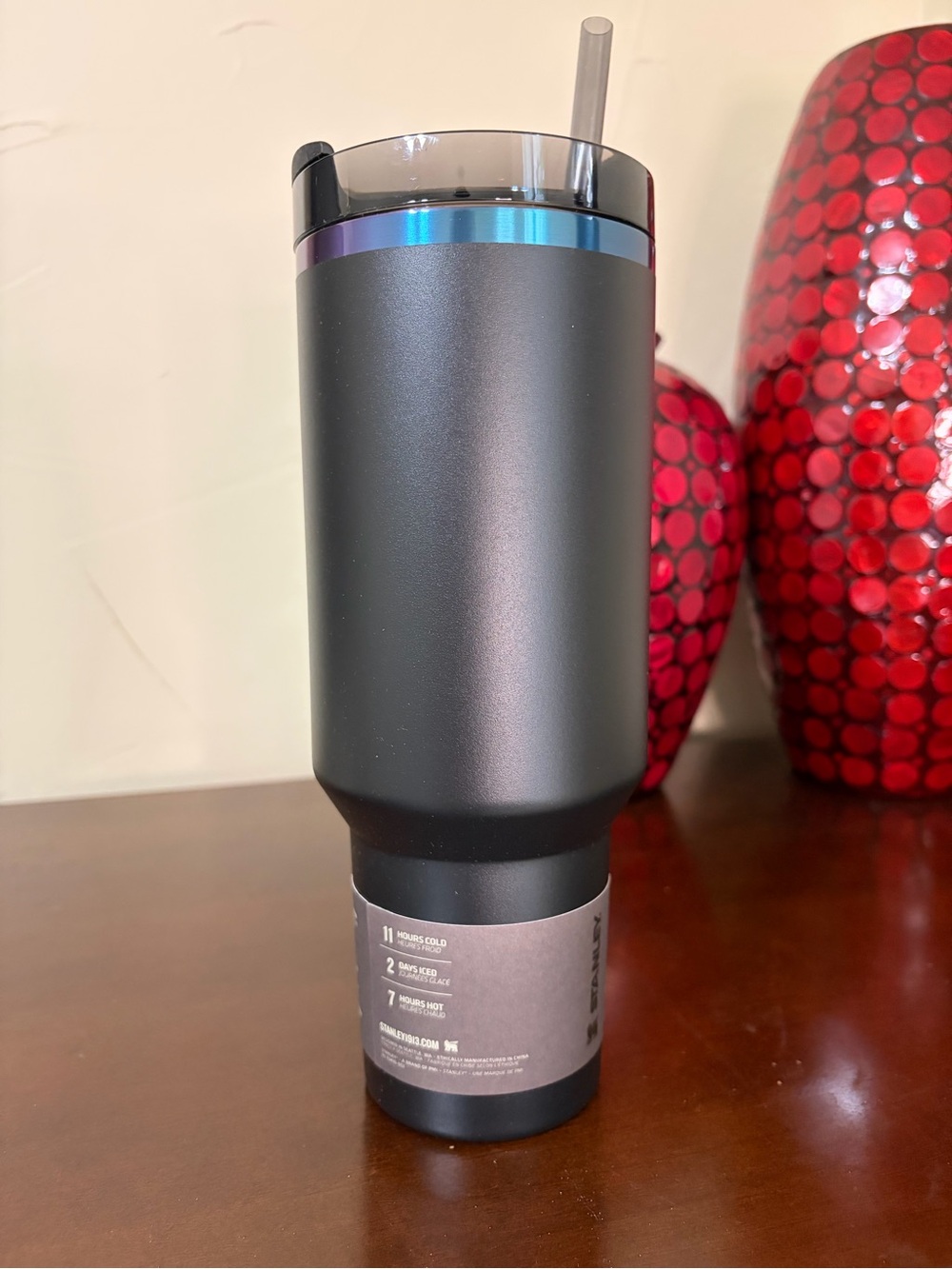 SOLD Stanley Black Chroma Collection 40 oz Quencher H2.0 Tumbler with Flowstate - Picture 6 of 17